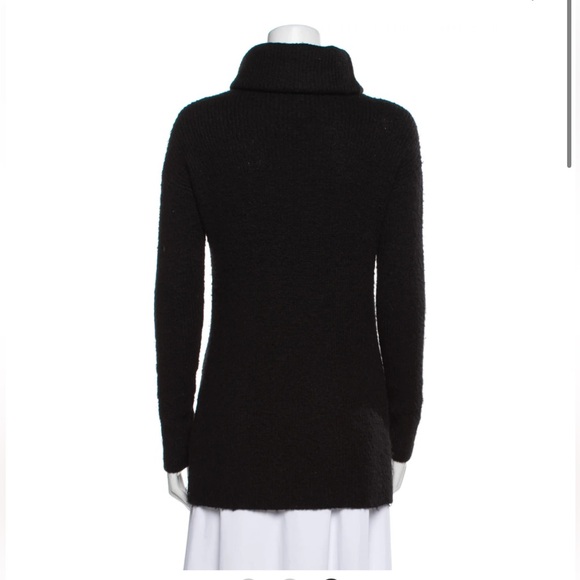 Reformation Black Alpaca Turtleneck Sweater Knit - Picture 3 of 14